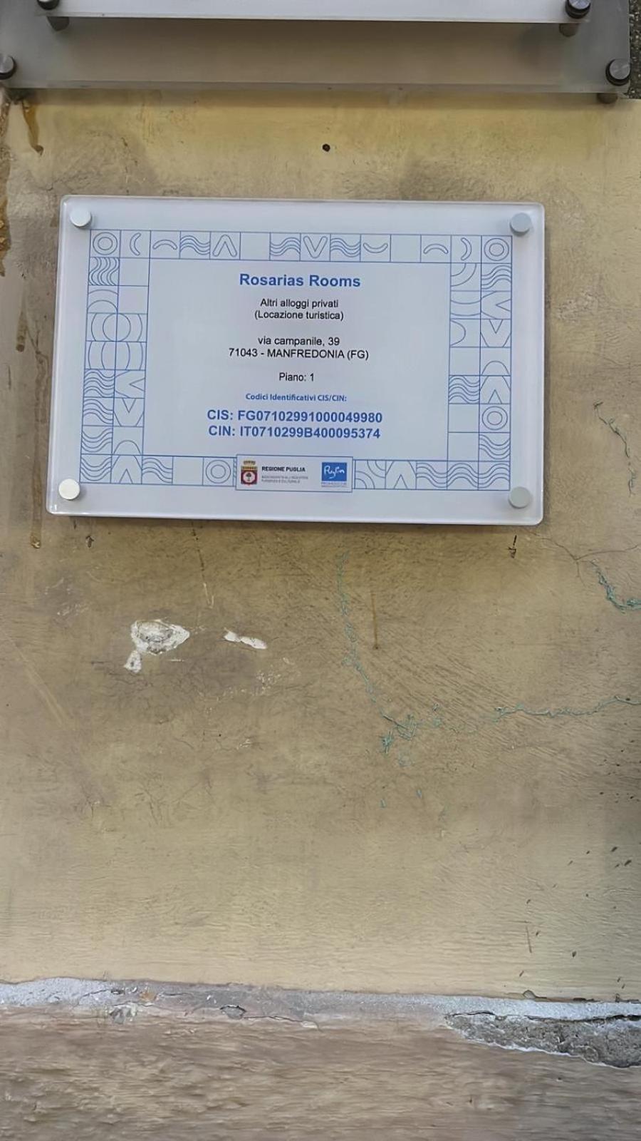 Rosarias Rooms Manfredonia Eksteriør bilde